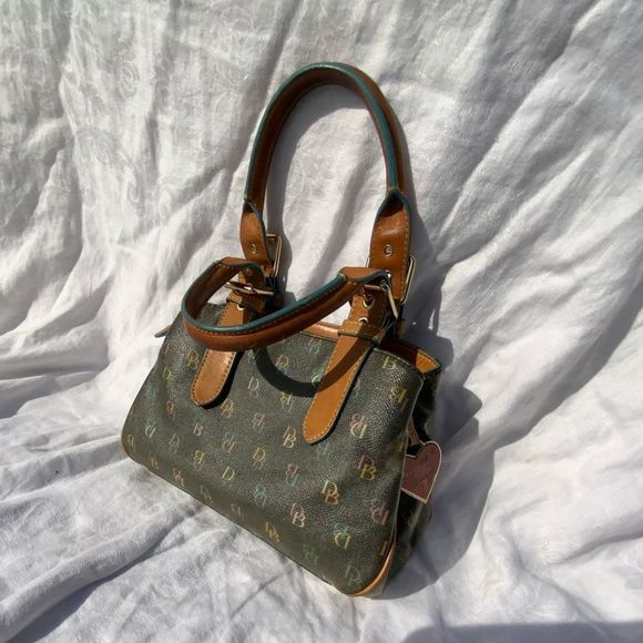 Dooney & Bourke Handbags - Vintage mini DOONEY &  BOURKE MONOGRAM COATED CANVAS  HANDBAG